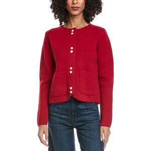Fate Womens  Knit Cardigan, Red